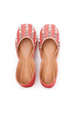 Rust Kali Embroidered Silk Juttis