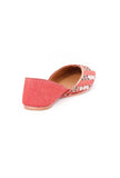 Rust Kali Embroidered Silk Juttis