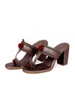 Shiny Silver Heeled Sandals – Cruelty-Free & Chic