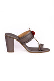 Premium Silver Block Heels – Ethical & Fashionable Choice
