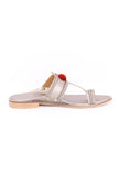 Silver Cruelty-Free Leather Sandals