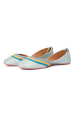 Firoza Blue Resham Work Juttis