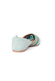 Firoza Blue Resham Work Juttis