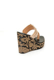 Designer Kolhapuri-Inspired Gold Wedges for Women