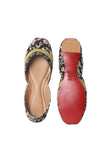 Prussian Blue Multi-colored Kalmkari Jutti