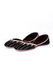Dusky Grey Contrast Velvet Jutti