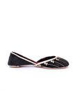 Dusky Grey Contrast Velvet Jutti