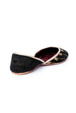 Dusky Grey Contrast Velvet Jutti