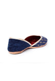 Cobalt Blue Contrast Velvet Jutti