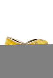 Mustard Yellow Contrast Velvet Jutti