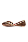 Bhoori Contrast Velvet Jutti