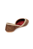 Bhoori Contrast Velvet Jutti