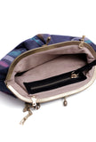 Violet Ikat Contrast Clutch