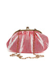 Taffy Pink Ikat Clutch Bag