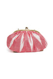 Taffy Pink Ikat Clutch Bag