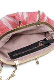 Taffy Pink Ikat Clutch Bag