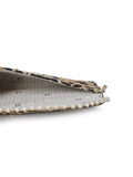 Midnight Black Zari Embroidered Silk Envelope Clutch