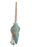 Sky Blue Embroidered Silk Potli