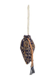 Navy Blue Embroidered Silk Potli