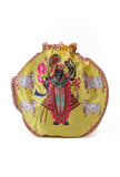 Radiant Yellow Shreenath Potli With Tassel