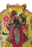 Radiant Yellow Shreenath Potli With Tassel