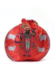Shreenath’s Radiant Orange Potli With White Moti