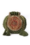 Imperial Mehndi Green Polti With The Gotapatti Work