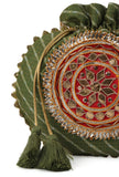 Imperial Mehndi Green Polti With The Gotapatti Work
