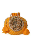 Sunshine Yellow Gotapatti Potli with Tassels