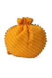 Sunshine Yellow Gotapatti Potli with Tassels