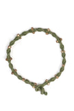 Sleek Sea Green with Beads Anklet