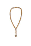 Twisted Gold Chain Brass Necklace