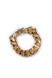 Copper Twisted Gold Chain Brass Bracelet