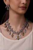 Temple motif gold enamel elephant neckpiece by Saagah by Tjori heritage-inspired artisan festive jewellery