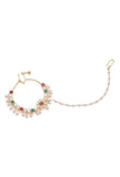 Meher Green and Red Kundan Nath