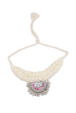 Irvin White Kundan Tribal Necklace