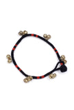 Set of 2: Black Ghungroo Tribal Anklet