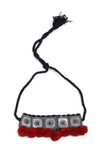 Red Pom Pom Handcrafted Tribal Necklace