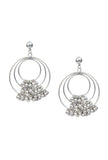 Erina Silver Tribal Earrings