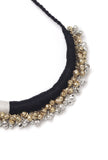 Astira Duo White and Black Tribal Ghungroo  Necklace