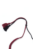 Sana Duo Brown and Black Tribal Thread Necklace