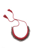 Gulrang Red Tribal Ghungroo Necklace