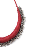 Gulrang Red Tribal Ghungroo Necklace