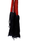 Red and Black Thread Tassels Earrings