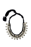 Black Tribal Silver Necklace