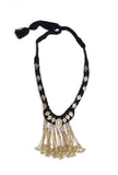 Onyx Black Chain Tribal Necklace