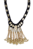 Onyx Black Chain Tribal Necklace