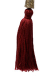 Maroon Tassels Tribal Earrings