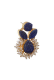 Prussian Blue Pearl Earrings