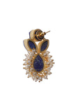 Prussian Blue Pearl Earrings